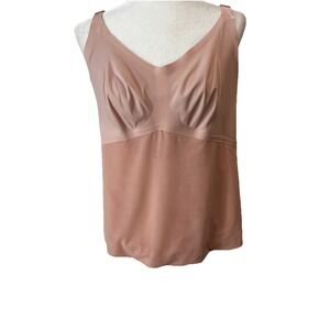 Honeylove Shapewear Cami Top Women's Plus Sz 2X Nude Adjustable Straps
